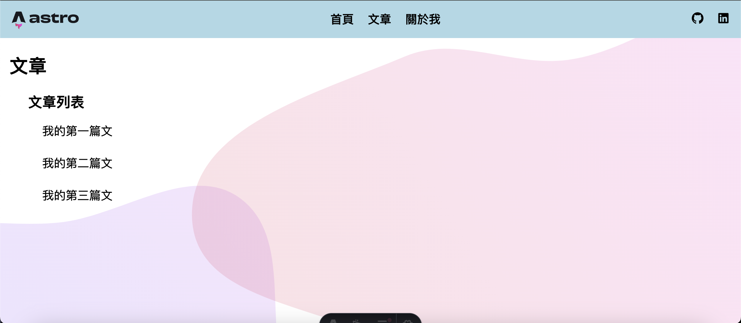 文章頁面